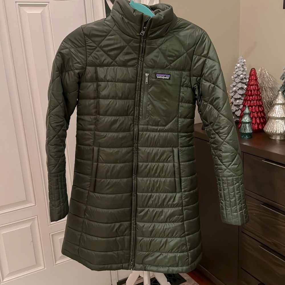 Patagonia Radalie Parka- Size small color: Hemlock Green (army green)